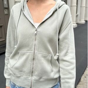 Brandy Melville Christy zip up hoodie